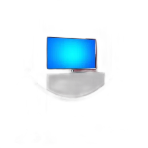 furniture, jewelry, 3d render, photorealistic, vaporwave, blue, colorful, white transparent PNG cut-out