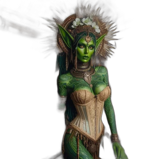 staff, jewelry, fantasy art, concept art, comic book art, pixel art, green, earth tones transparent PNG cut-out