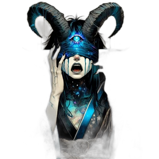 mask, creature, face, staff, concept art, fantasy art, pixel art, comic book art transparent PNG cut-out