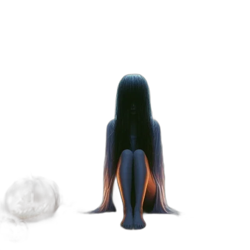 hair, creature, dress, jewelry, concept art, 3d render, photorealistic, pixel art transparent PNG cut-out
