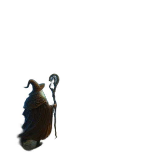 staff, animal, weapon, creature, 3d render, concept art, pixel art, photorealistic transparent PNG cut-out
