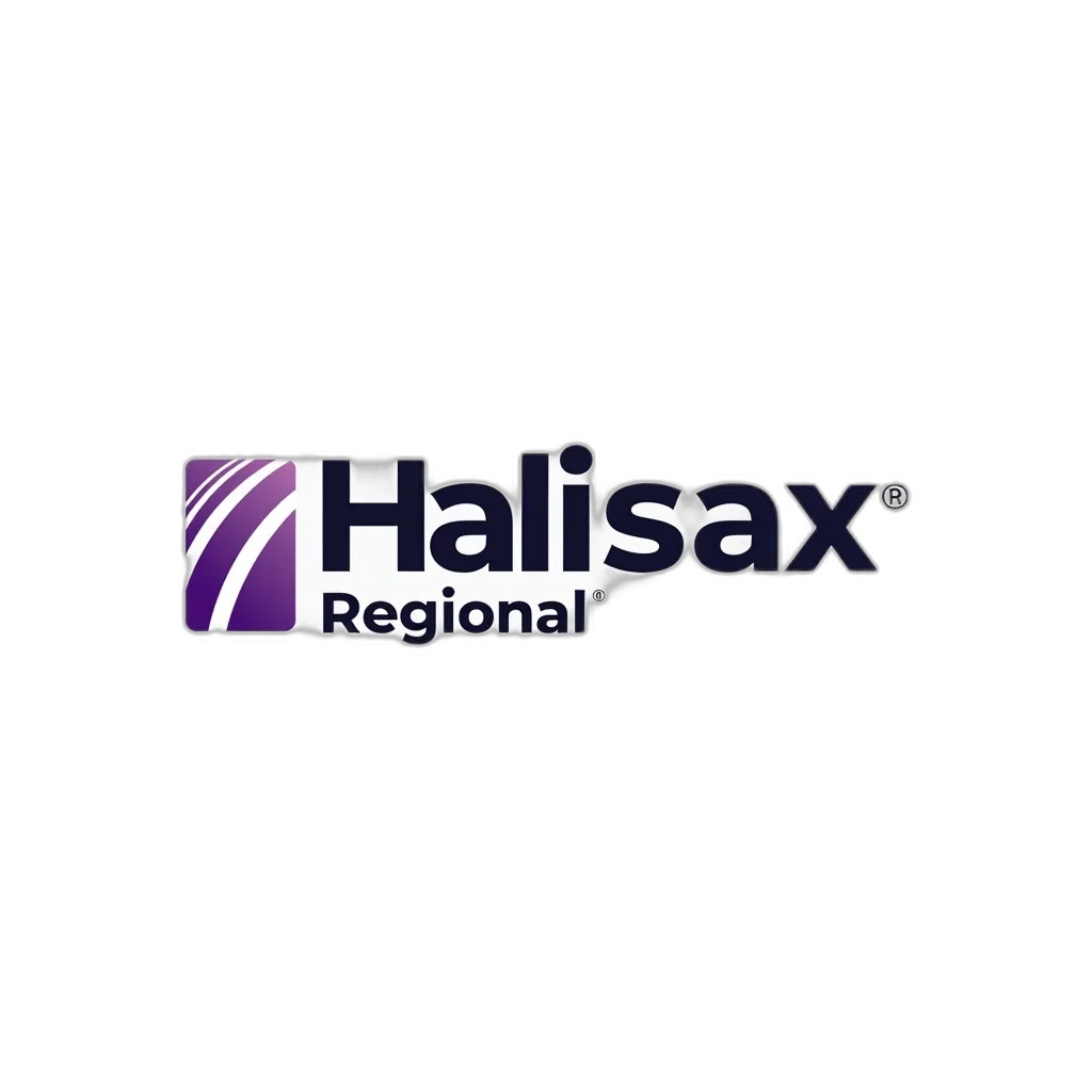 3d render, stylized, logo, featuring, word, halifax, modern, font transparent PNG cut-out