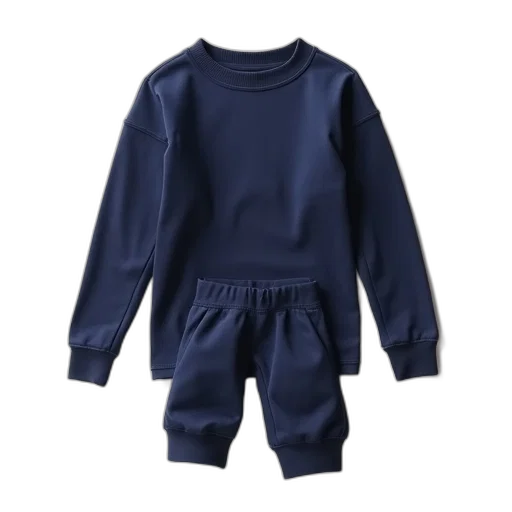 jacket, blue, navy, long-sleeve, top, ribbed, collar, cuffs transparent PNG cut-out