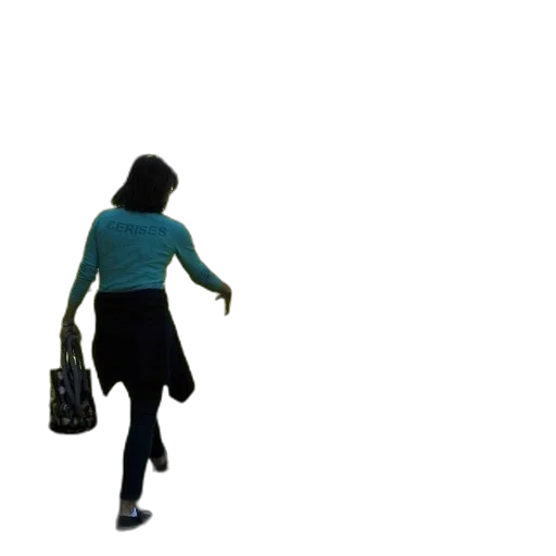 staff, jacket, dress, 3d render, concept art, photorealistic, city street, woman transparent PNG cut-out