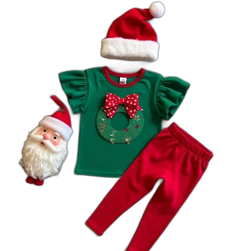 little, bitty, christmas, set transparent PNG cut-out