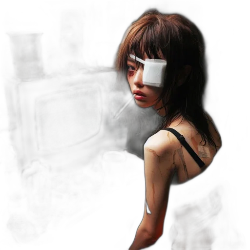mask, face, robot, photorealistic, concept art, fantasy art, cyberpunk, fog transparent PNG cut-out