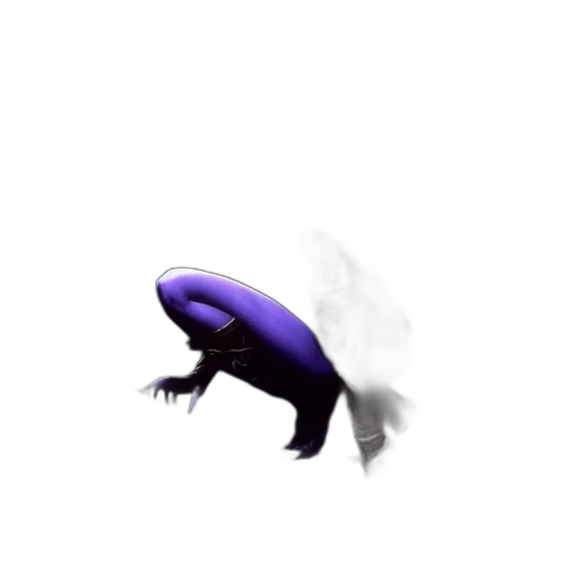 creature, dragon, animal, weapon, concept art, 3d render, pixel art, vaporwave transparent PNG cut-out