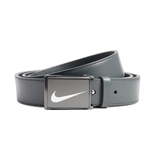 jewelry, grey, nike, belt, silver, buckle, displayed, against transparent PNG cut-out