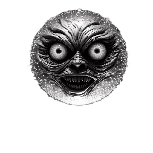 mask, face, creature, staff, photorealistic, comic book art, concept art, pencil sketch transparent PNG cut-out