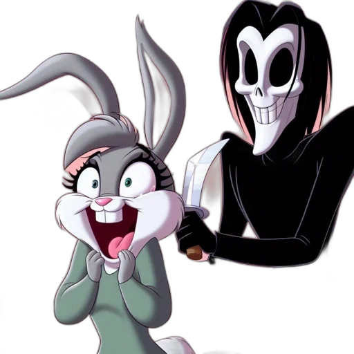 mask, cartoon, concept art, comic book art, 3d render, two, characters, inhabit transparent PNG cut-out