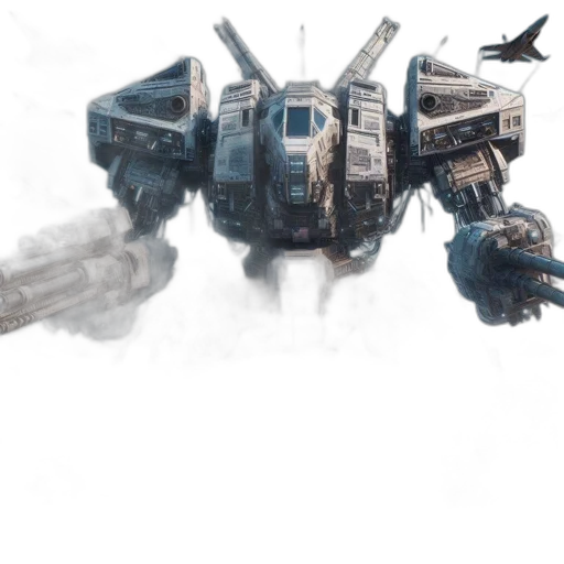 robot, weapon, dragon, creature, concept art, fantasy art, watercolor, cyberpunk transparent PNG cut-out