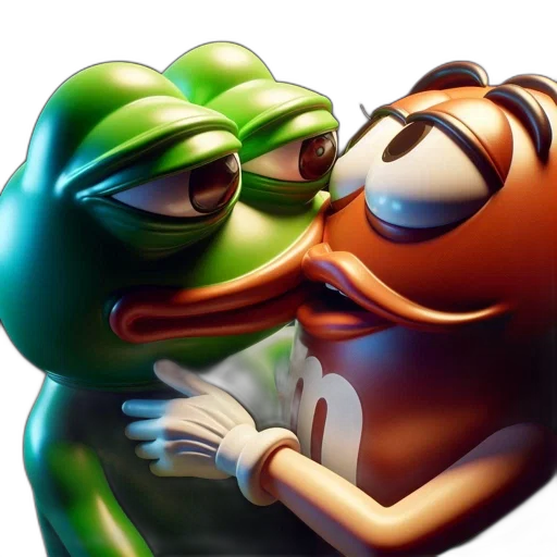 food, face, concept art, photorealistic, 3d render, green, frog-like, character transparent PNG cut-out