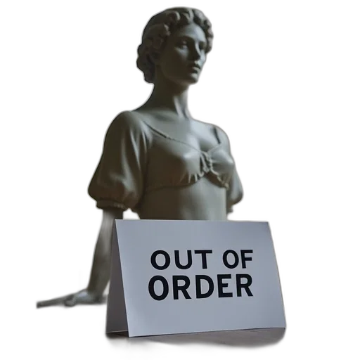 dress, staff, furniture, 3d render, statue, woman, sign, front transparent PNG cut-out