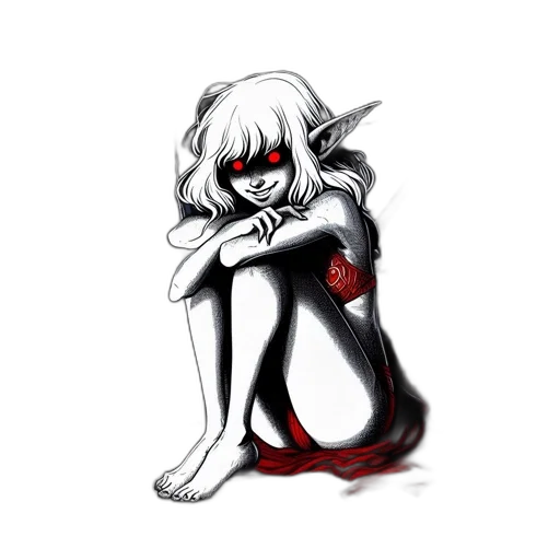 mask, creature, dress, weapon, concept art, pixel art, fantasy art, watercolor transparent PNG cut-out