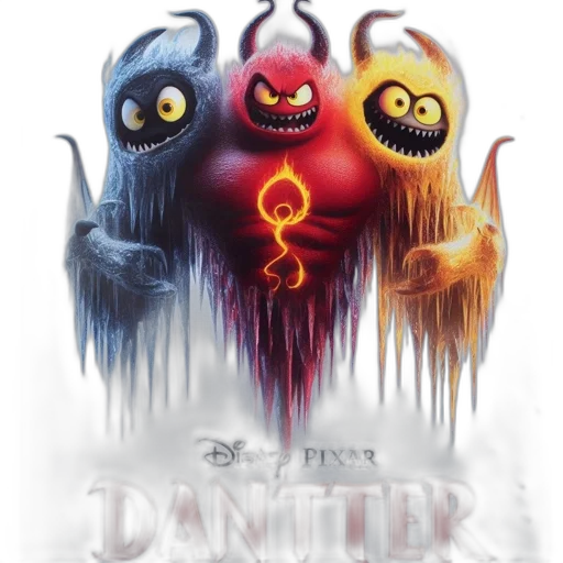 concept art, comic book art, fantasy art, poster, dantter, disney, pixar, animated transparent PNG cut-out