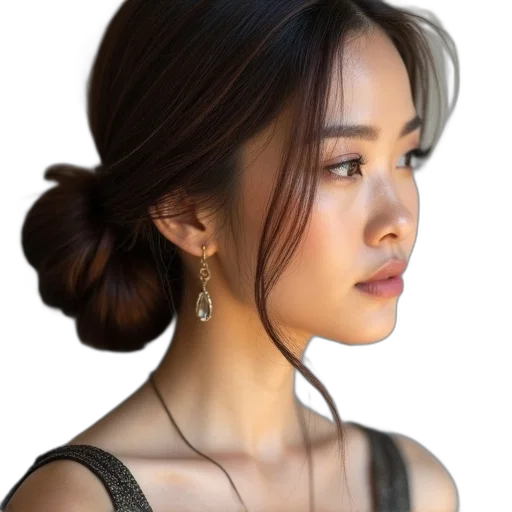 jewelry, hair, staff, face, photorealistic, oil painting, concept art, pixel art transparent PNG cut-out