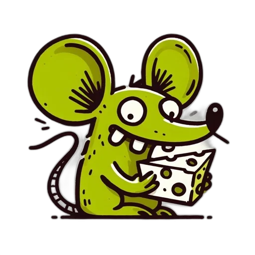 animal, food, staff, creature, cartoon, concept art, comic book art, green transparent PNG cut-out