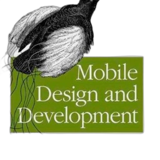 staff, mobile, design, development, book, cover, black, white transparent PNG cut-out