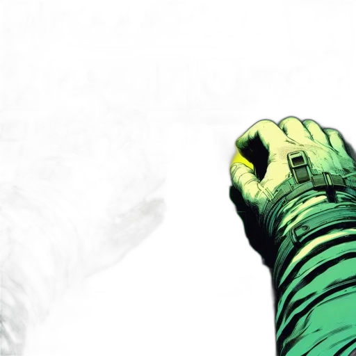 weapon, mask, robot, comic book art, concept art, 3d render, photorealistic, outer space transparent PNG cut-out