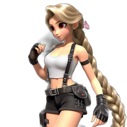 staff, weapon, 3d render, concept art transparent PNG cut-out