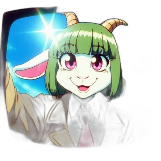 staff, creature, mask, face, anime, concept art, cartoon, vaporwave transparent PNG cut-out