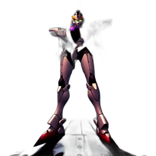 robot, weapon, sword, staff, concept art, 3d render, pixel art, cyberpunk transparent PNG cut-out