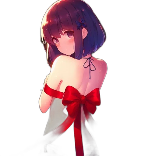 dress, flower, crown, weapon, anime, pixel art, watercolor, concept art transparent PNG cut-out