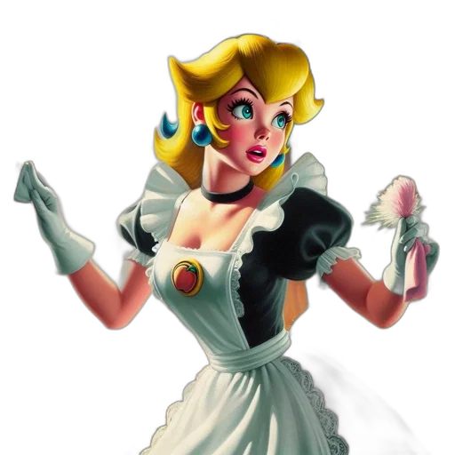 dress, staff, crown, concept art, pixel art, 3d render, fantasy art, princess transparent PNG cut-out
