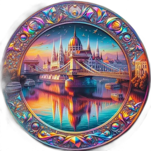 jewelry, oil painting, photorealistic, fantasy art, concept art, elaborate, circular, frame transparent PNG cut-out