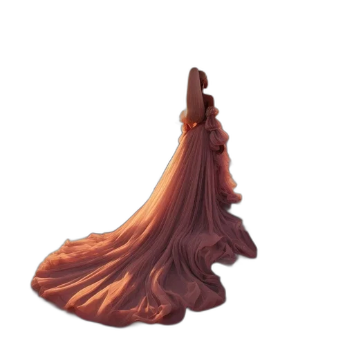 dress, crown, hair, jewelry, concept art, 3d render, fantasy art, watercolor transparent PNG cut-out