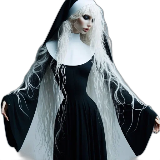 dress, mask, creature, concept art, fantasy art, 3d render, photorealistic, monochrome transparent PNG cut-out
