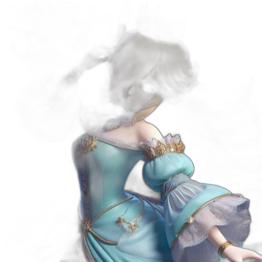 dress, crown, staff, sword, concept art, fantasy art, watercolor, 3d render transparent PNG cut-out