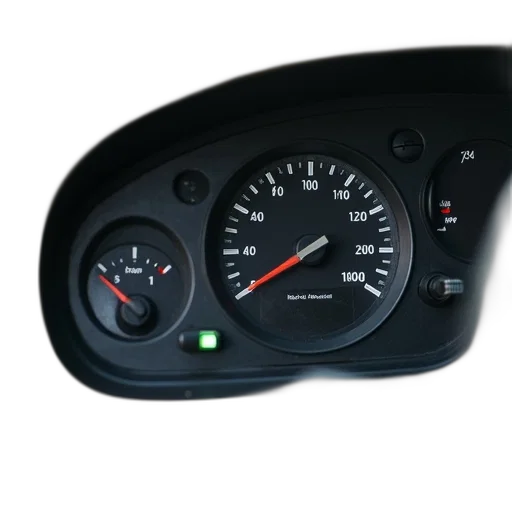 car, close-up, view, dashboard, focusing, speedometer, fuel, gauge transparent PNG cut-out