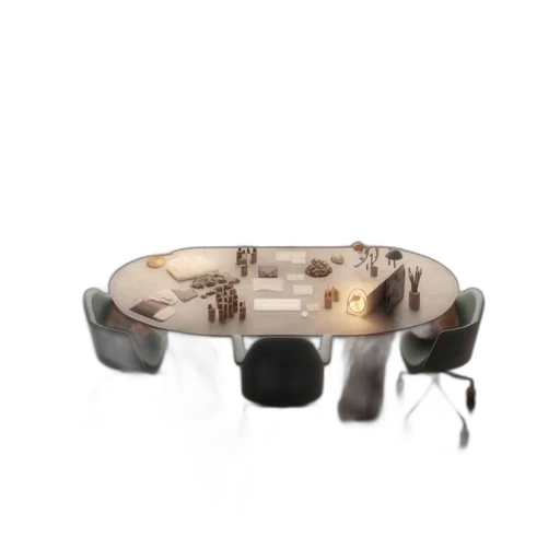 jewelry, furniture, crown, shoes, 3d render, earth tones, office, workspace transparent PNG cut-out