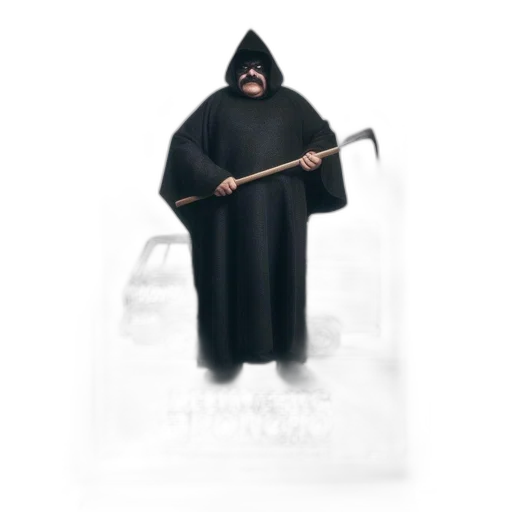 staff, mask, umbrella, weapon, concept art, 3d render, fantasy art, photorealistic transparent PNG cut-out