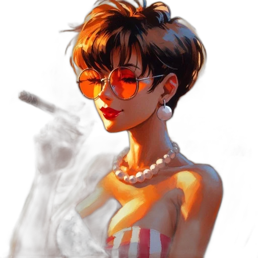 comic book art, concept art, cyberpunk, watercolor, fire, red, golden, pastel transparent PNG cut-out