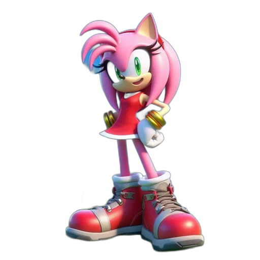shoes, animal, weapon, robot, 3d render, concept art, vaporwave, cartoon transparent PNG cut-out