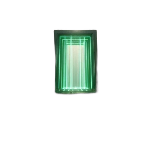 jewelry, robot, furniture, crown, 3d render, neon lights, green, forest transparent PNG cut-out