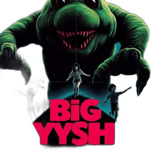 concept art, poster, big, yysh, large, green, monster, looms transparent PNG cut-out