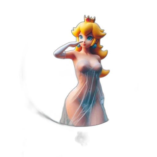 dress, crown, weapon, staff, concept art, 3d render, pixel art, fantasy art transparent PNG cut-out