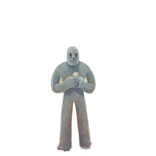 robot, creature, staff, mask, 3d render, concept art, outer space, pastel transparent PNG cut-out