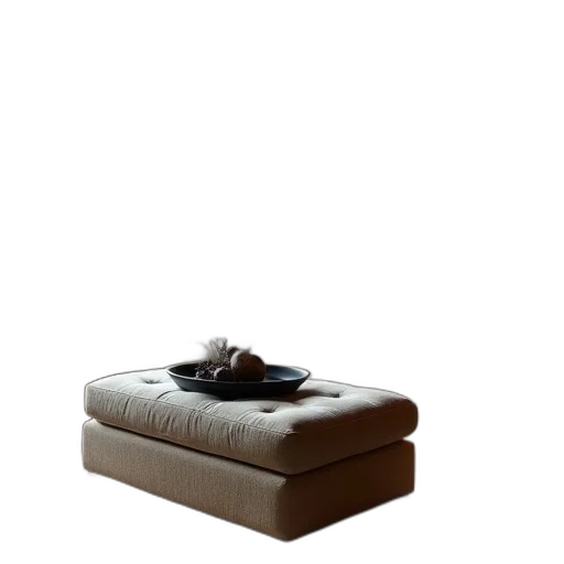 furniture, shoes, crown, hat, 3d render, photorealistic, earth tones, dark transparent PNG cut-out