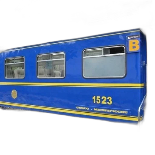 car, 3d render, photorealistic, concept art, blue, train, number, 1523 transparent PNG cut-out
