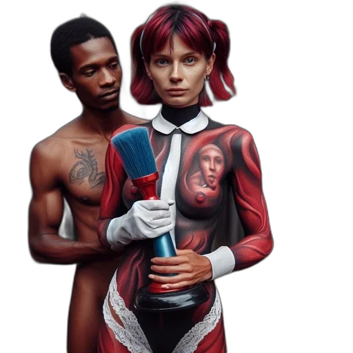 jacket, concept art, comic book art, photorealistic, two, individuals, man, tattoo transparent PNG cut-out