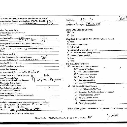 document, titled, event, page, various, fields, filled, out transparent PNG cut-out