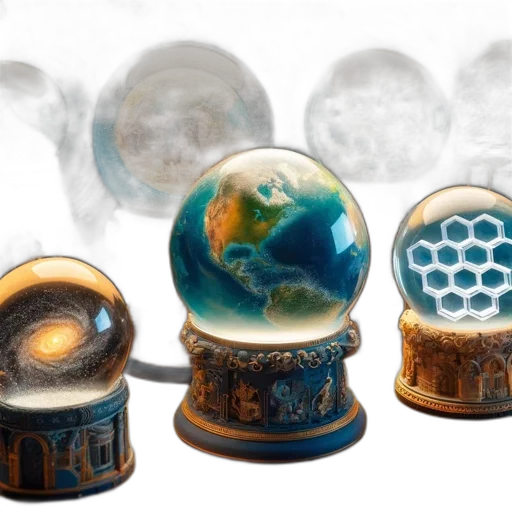 jewelry, concept art, 3d render, fantasy art, outer space, collection, diverse, snow transparent PNG cut-out