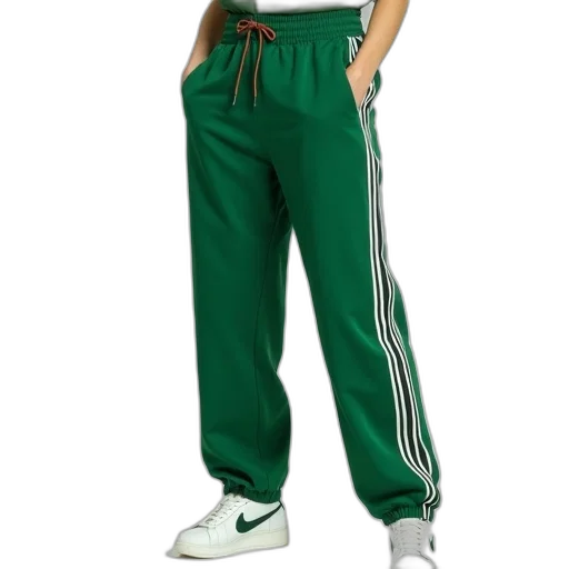 jacket, green, jogging, trousers transparent PNG cut-out
