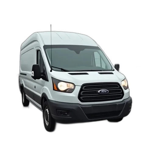 car, 3d render, white, ford transparent PNG cut-out