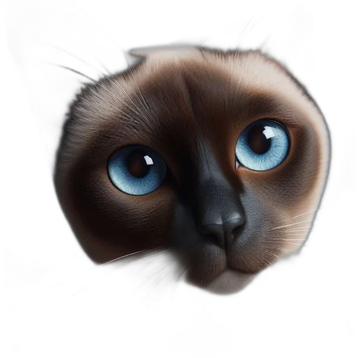 animal, face, creature, mask, photorealistic, watercolor, oil painting, 3d render transparent PNG cut-out