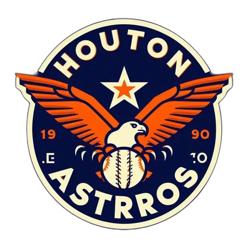 staff, bold, vibrant, logo, houston, astros, features, stylized transparent PNG cut-out
